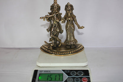 Brass Radha Krishna Idol