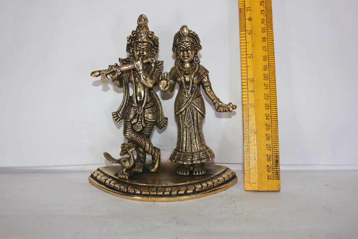 Brass Radha Krishna Idol