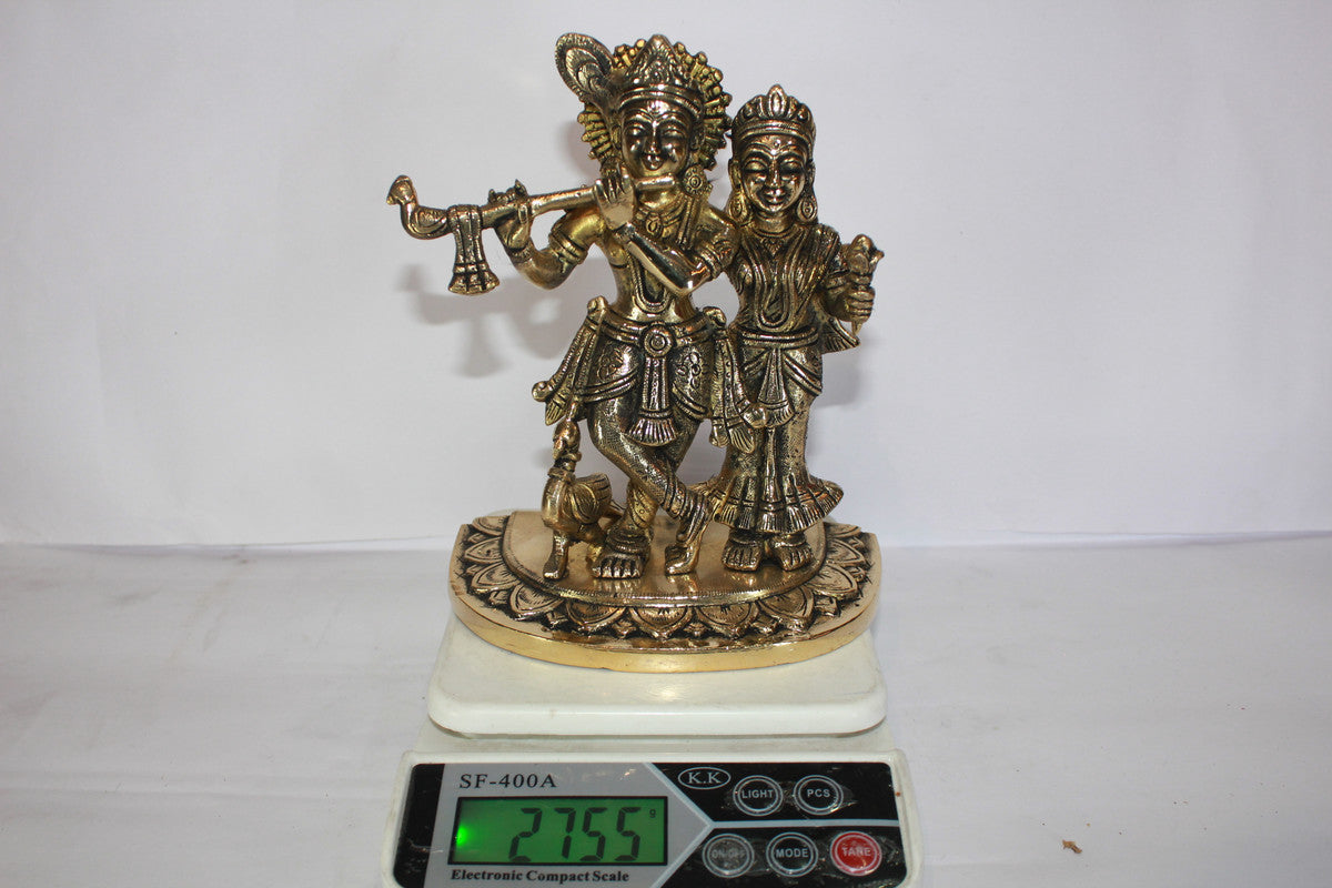 Brass Radha Krishna Idol