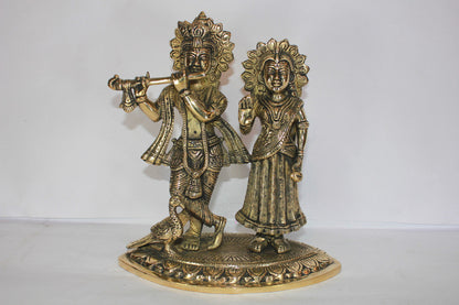 Brass Radha Krishna Idol