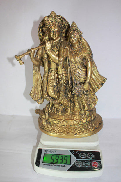 Brass Radha Krishna Idol