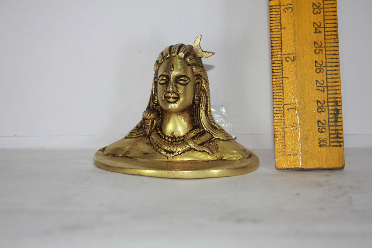 Brass Adiyogi Shiva Statue