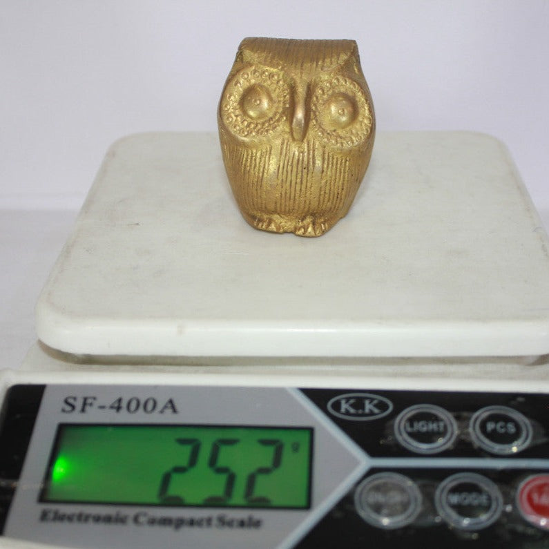 Brass Owl Showpiece Statue