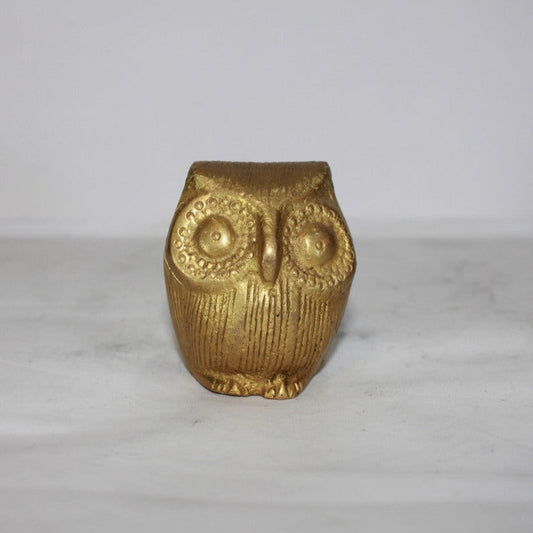 Brass Owl Showpiece Statue