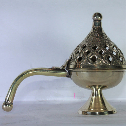 Brass Dhuna Dhoop Dani with Handle