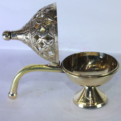 Brass Dhuna Dhoop Dani with Handle