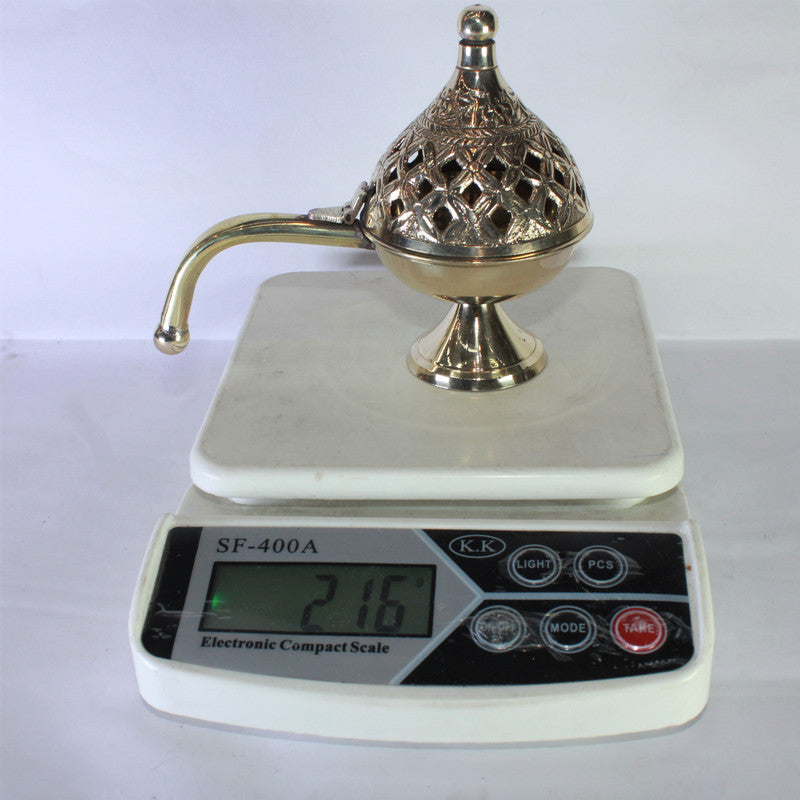 Brass Dhuna Dhoop Dani with Handle