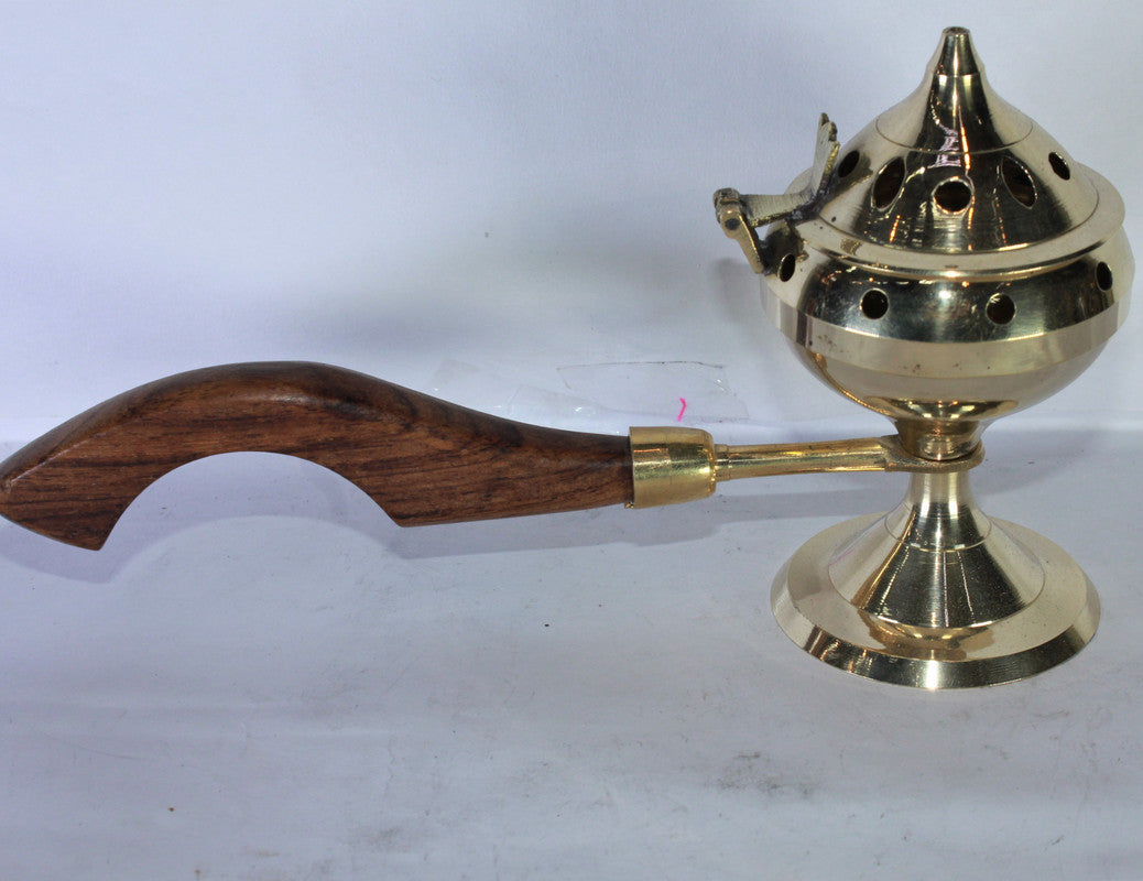 Brass Dhuna Dhoop Dani with Handle