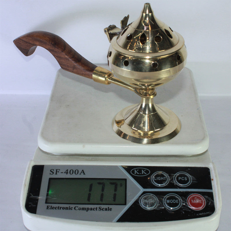 Brass Dhuna Dhoop Dani with Handle