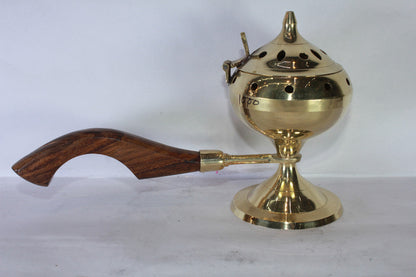 Brass Dhuna Dhoop Dani with Handle