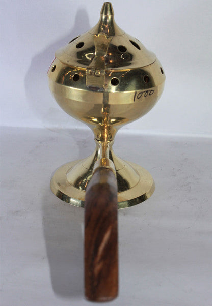 Brass Dhuna Dhoop Dani with Handle