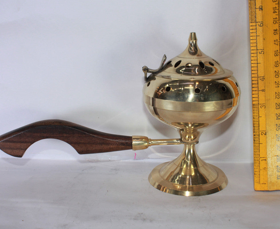 Brass Dhuna Dhoop Dani with Handle