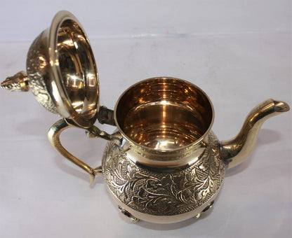 Brass Designer Tea Pot Ketali Kettle