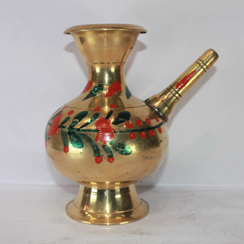 Brass Hookah Container With Spout