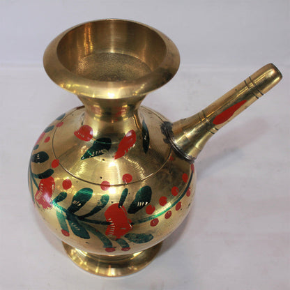 Brass Hookah Container With Spout