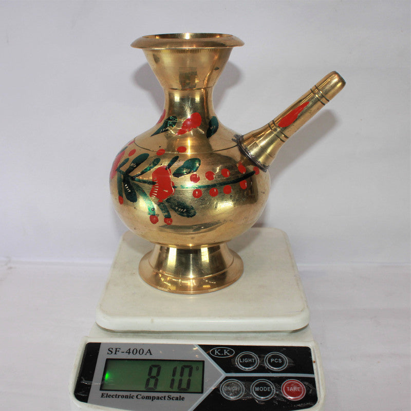 Brass Hookah Container With Spout