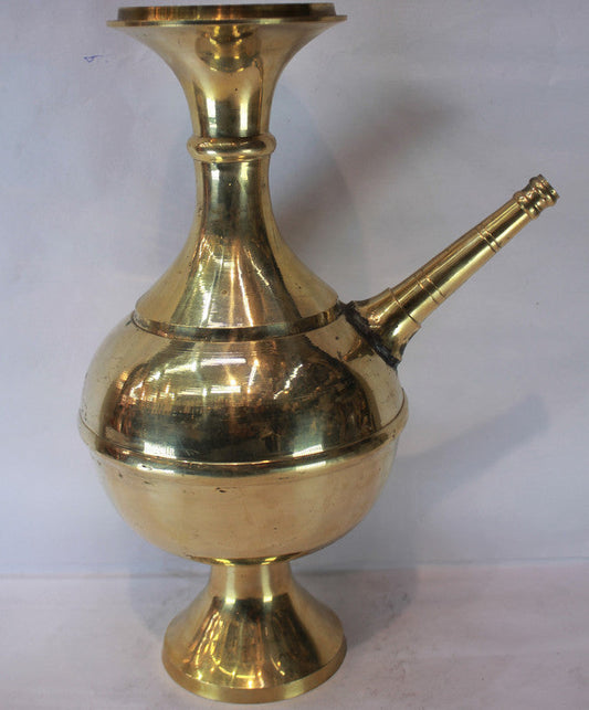 Brass Hookah Container With Spout