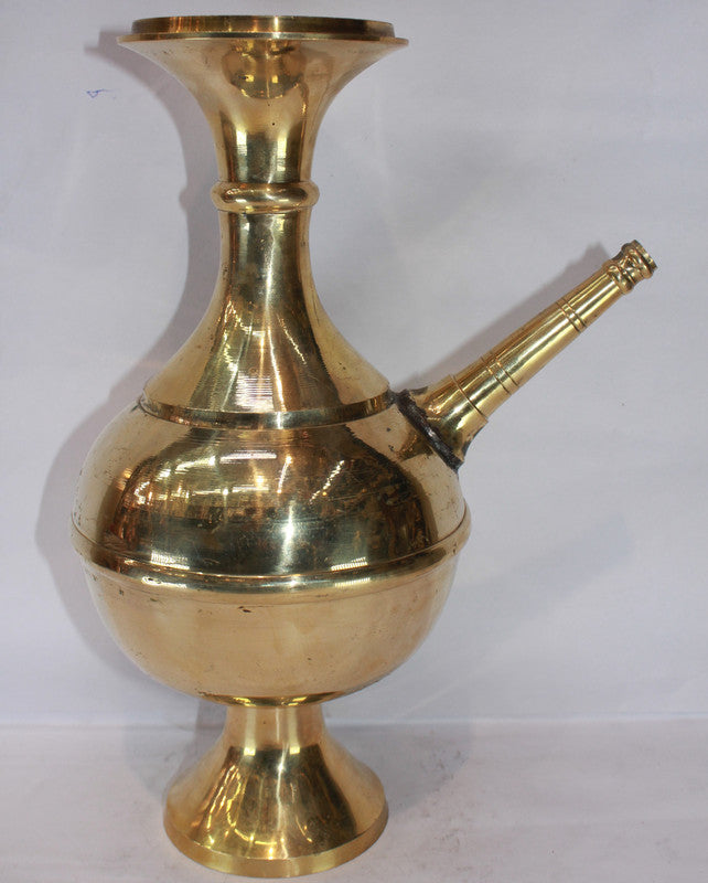 Brass Hookah Container With Spout