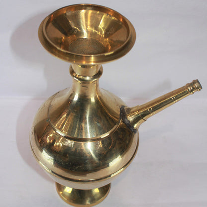 Brass Hookah Container With Spout