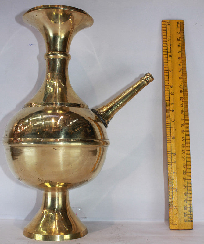 Brass Hookah Container With Spout