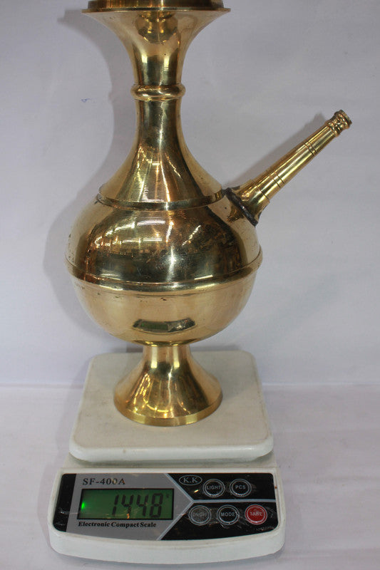 Brass Hookah Container With Spout