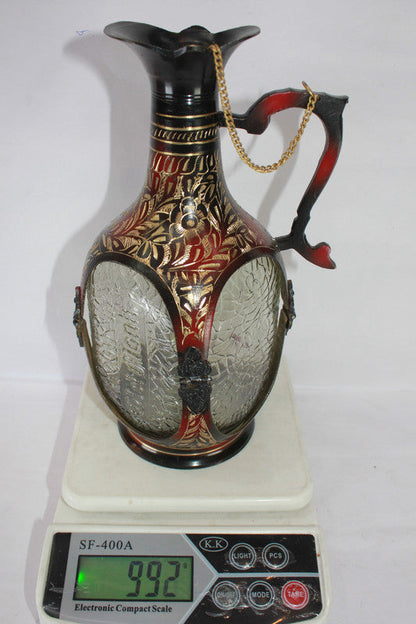 Vintage Brass Old Monk Bottle