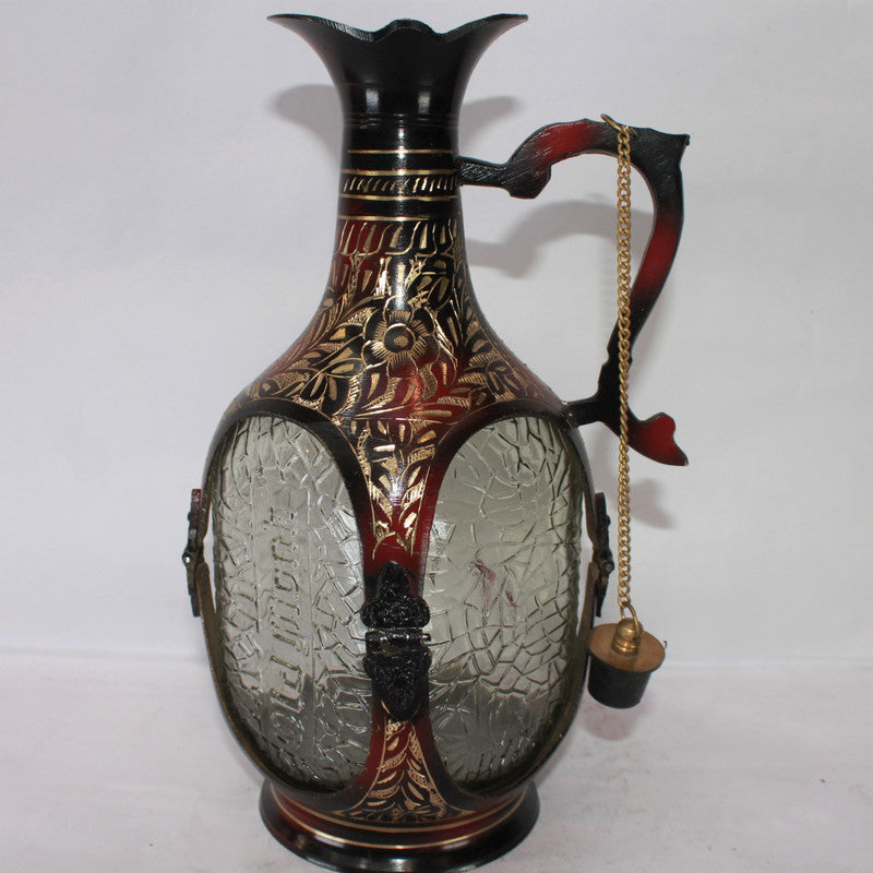 Vintage Brass Old Monk Bottle