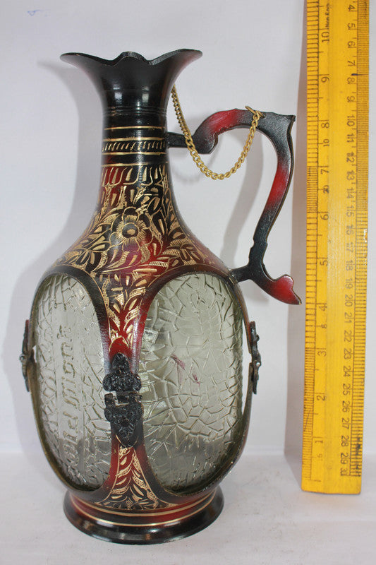 Vintage Brass Old Monk Bottle