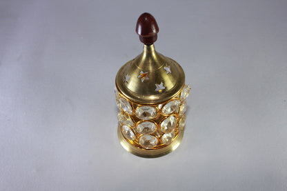 Brass Crystal Akhand Jyoti Diya