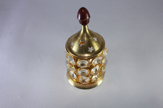 Brass Crystal Akhand Jyoti Diya