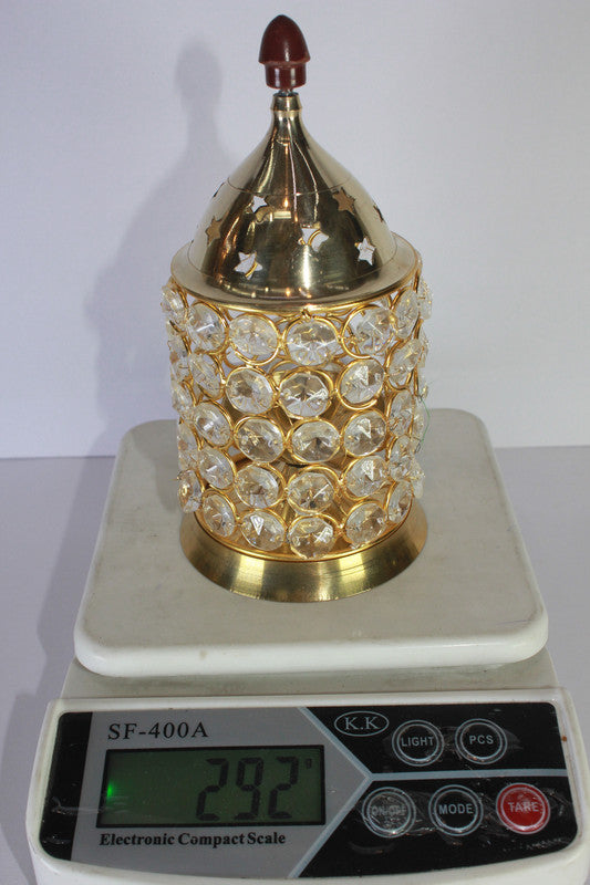 Brass Crystal Akhand Jyoti Diya