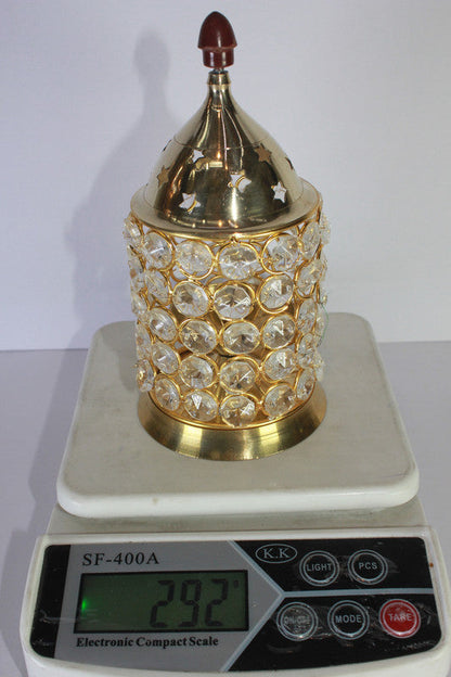 Brass Crystal Akhand Jyoti Diya