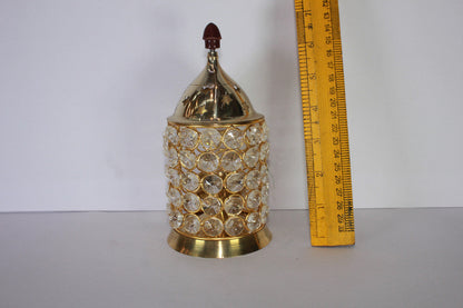 Brass Crystal Akhand Jyoti Diya