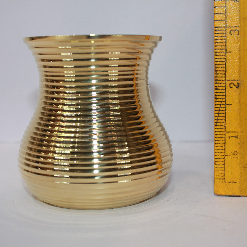 Brass Lining Design Glass Set of 2