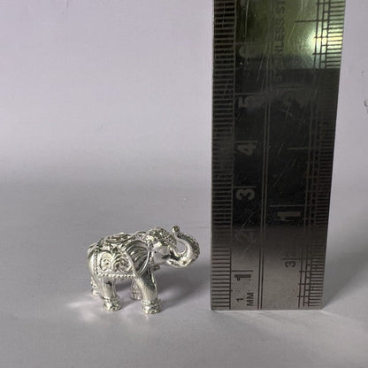 Pure Silver Elephant Pairs