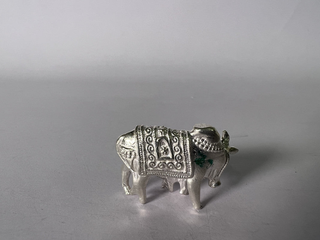 Pure Silver Cow And Calf