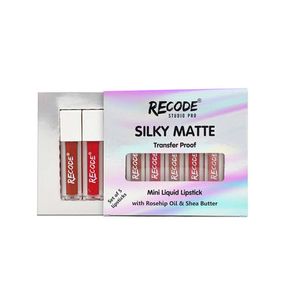 Recode-5-SILKY-MATTE-MINI-LIQUID-LIPSTICKS---6.25-ML