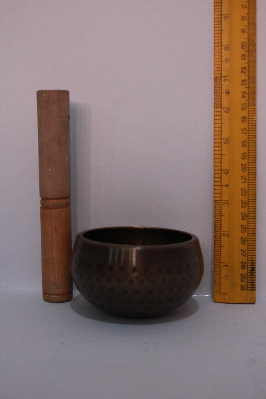 Brass Tibetan Singing Bowl With Stick