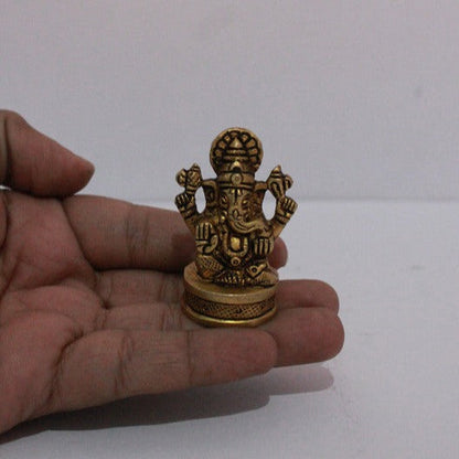 Brass Lord Ganesh Ji Idol Statue