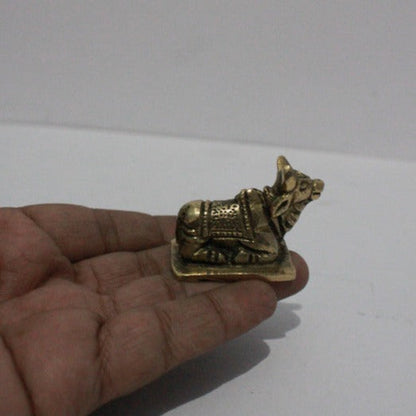 Brass Showpiece Nandi Statue