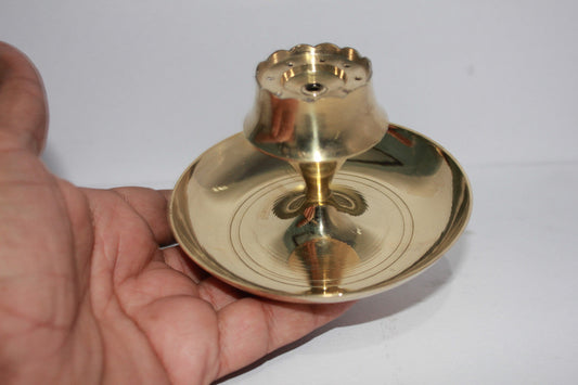 Brass Round Agarbatti Stand