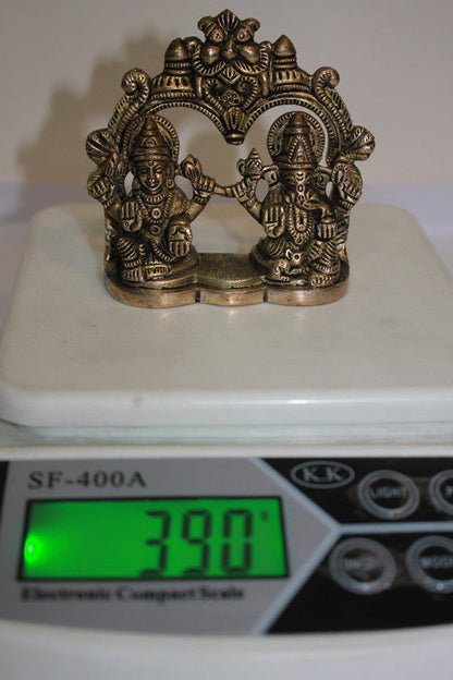 Brass Ganesh & Laxmi Statue