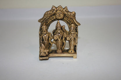 Brass Ram Darbar God Idol Statue