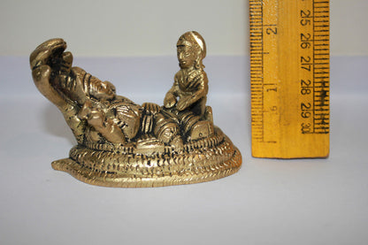 Brass Vishnu Laxmi Ji With Shesnag Statue