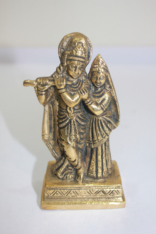 Brass Radha Krishan Statue