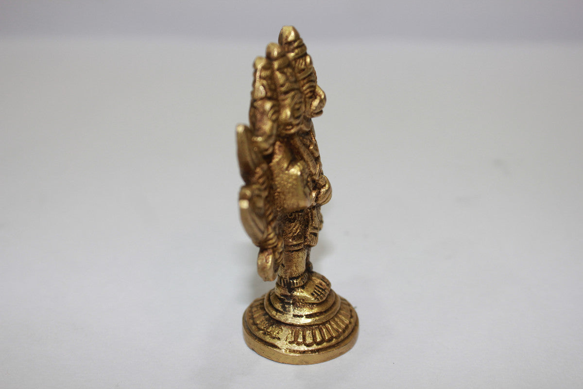 Brass Panchmukhi Hanuman Ji God Idol Statue