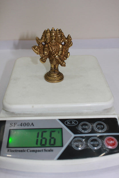 Brass Panchmukhi Hanuman Ji God Idol Statue