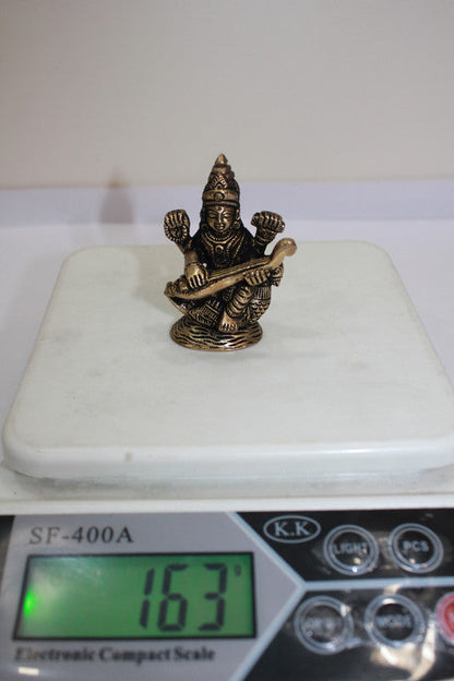 Brass Saraswati Ji Statue