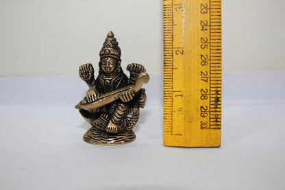 Brass Saraswati Ji Statue