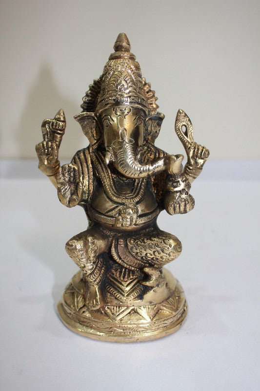 Brass Ganesh Ji Statue